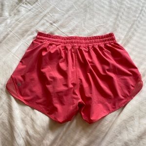 Lululemon pink hotty hot shorts 4” inseam